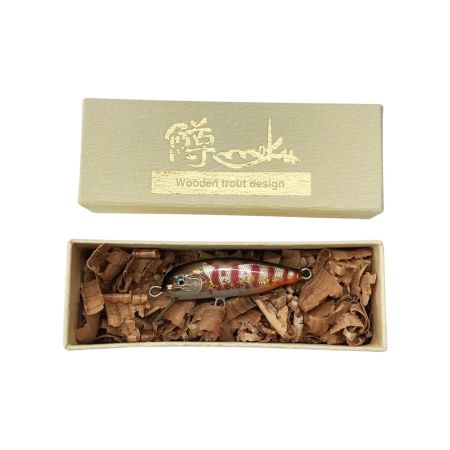  鱒moku マスモク 43S 豆moku 2018又鬼祭記念collary 黒赤山女魚フレークのせ ルアー ミノー 未使用品