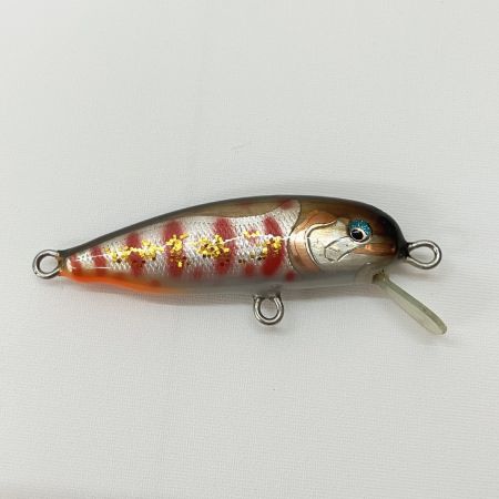  鱒moku マスモク 43S 豆moku 2018又鬼祭記念collary 黒赤山女魚フレークのせ ルアー ミノー 未使用品