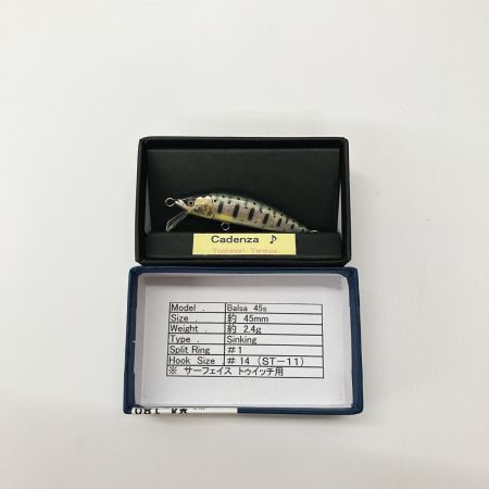  Cadenza カデンツァ Cadenza♪ バルサ 45S ルアー ミノー  Balsa 45S 未使用品