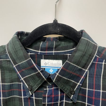  Columbia コロンビア メンズ マクレーンジャックスシャツ チェック SIZE L PM7437 グリーン