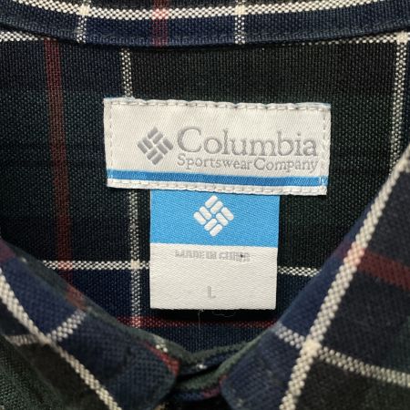 Columbia コロンビア メンズ マクレーンジャックスシャツ チェック SIZE L PM7437 グリーン