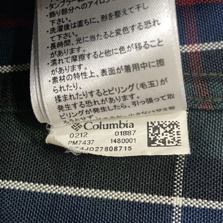  Columbia コロンビア メンズ マクレーンジャックスシャツ チェック SIZE L PM7437 グリーン