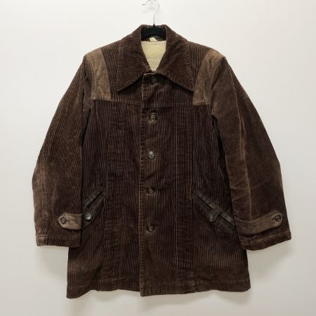 INTERMEZZO メンズ 裏ボアコーデュロイジャケット ランチコート ダーバン製インターメッツォ SIZE M 621612 ブラウン