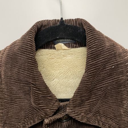  INTERMEZZO メンズ 裏ボアコーデュロイジャケット ランチコート ダーバン製インターメッツォ SIZE M 621612 ブラウン