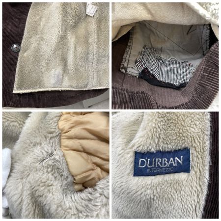  INTERMEZZO メンズ 裏ボアコーデュロイジャケット ランチコート ダーバン製インターメッツォ SIZE M 621612 ブラウン