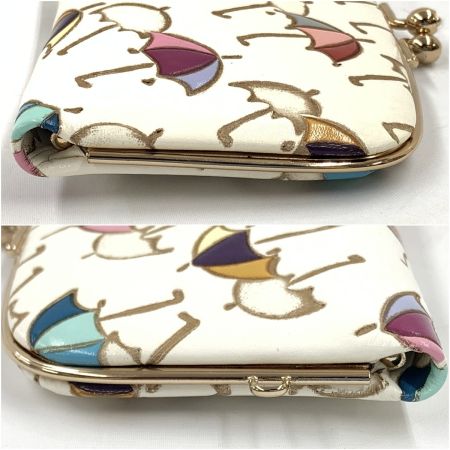  文庫屋大関 文庫屋大関 竹久夢二 傘 天溝がま口 財布 コインケース ホワイト