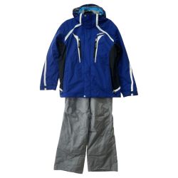 〇〇 GOLDWIN ゴールドウィン メンズ スキーウェア 上下セット サイズM G-7282 ブルー×グレー Aランク