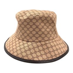 〇〇 CELINE セリーヌ マカダム バケットハット  オンワード 54cm 帽子 Bランク