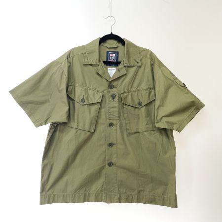  ROYALNAVY メンズ ミリタリーシャツ サイズS RNFS004 カーキ