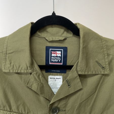  ROYALNAVY メンズ ミリタリーシャツ サイズS RNFS004 カーキ