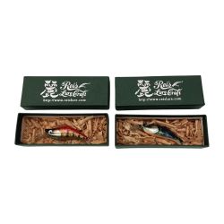 〇〇 麗s LureCraft レイズルアークラフト 2個セット 左右非対象カラー シェル 45mm ルアー ミノー 未使用品 Sランク