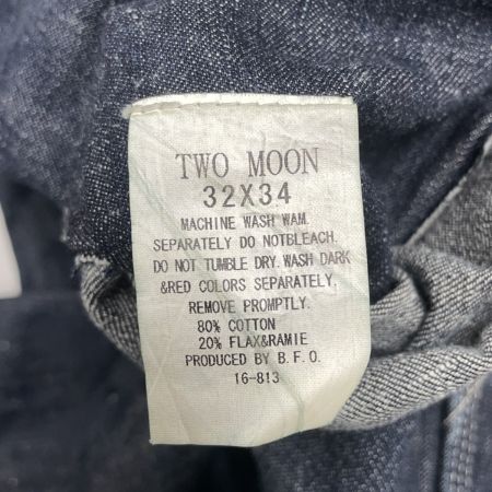  TwoMoon トゥームーン メンズ デニムパンツ 麻混 FLAX & RAMIE 32インチ