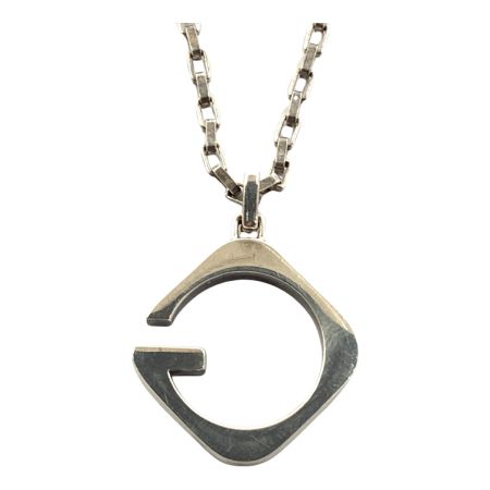  GUCCI グッチ スクエア G ペンダント ネックレス Ag 925 シルバー アクセサリー シルバー