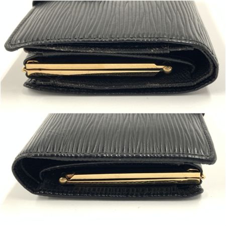  LOUIS VUITTON ルイヴィトン エピ ポルトモネ ビエ ヴィエノワ  二つ折り財布 M63242 ブラック 現状渡し ジャンク品
