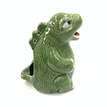   ゴジラ ミニ灰皿 陶器 グリーン