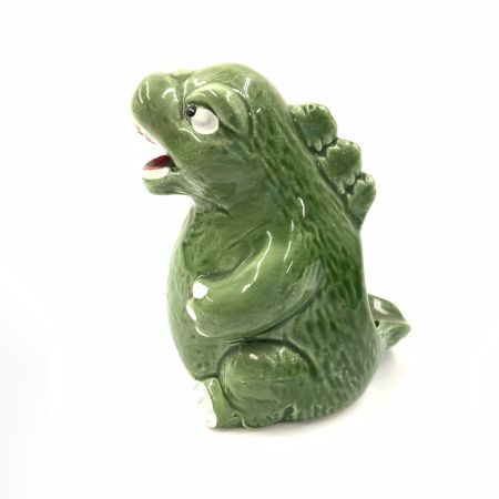   ゴジラ ミニ灰皿 陶器 グリーン
