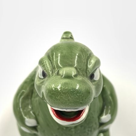   ゴジラ ミニ灰皿 陶器 グリーン