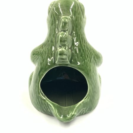   ゴジラ ミニ灰皿 陶器 グリーン