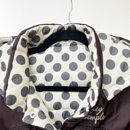  Shirley Temple シャーリーテンプル キッズ 中綿コート 160cm うさ耳付き リバーシブル ブラウン