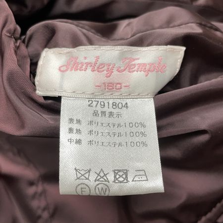  Shirley Temple シャーリーテンプル キッズ 中綿コート 160cm うさ耳付き リバーシブル ブラウン