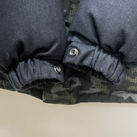  HERE'S ヒアーズ メンズ ダウンジャケット SIZE L SVJLS-17159 ブラック×迷彩