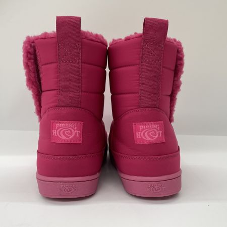  PIPING HOT キッズ キルティングナイロンブーツ 19cm ピンク