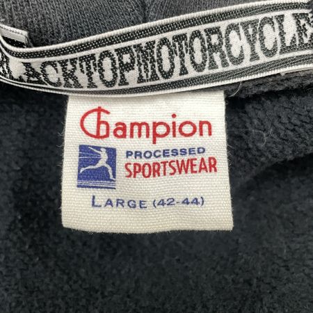  Champion×BLACKTOPMOTORCYCLE メンズ  パーカー SIZE L C8-Q127 ブラック