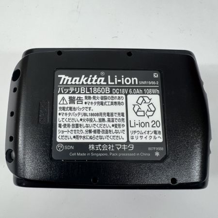  MAKITA マキタ バッテリー 未使用品 18v 6.0Ah BL1860B