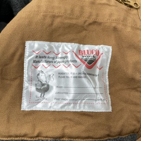  BLUCO メンズ  ジャケット WORK GARMENT フードジャケット SIZE L OL-052-019 ブラウン