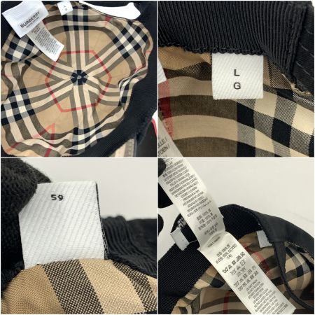  BURBERRY LONDON バーバリーロンドン London England 8068040 ベースボールキャップ キャップ 帽子 L ブラック