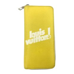 〇〇 LOUIS VUITTON ルイヴィトン  エブリデイ ジッピーウォレット ヴェルティカル ラウンドファスナー長財布 M80852 イエロー イニシャル入り Cランク