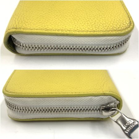  LOUIS VUITTON ルイヴィトン  エブリデイ ジッピーウォレット ヴェルティカル ラウンドファスナー長財布 M80852 イエロー イニシャル入り