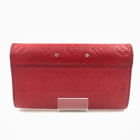  LOUIS VUITTON ルイヴィトン モノグラム アンプラント ポルトフォイユ メティス レディース 二つ折り長財布 M63728 レッド