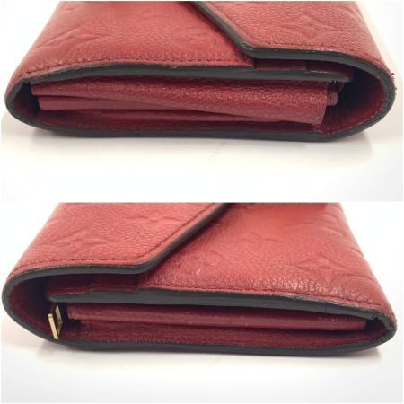  LOUIS VUITTON ルイヴィトン モノグラム アンプラント ポルトフォイユ メティス レディース 二つ折り長財布 M63728 レッド