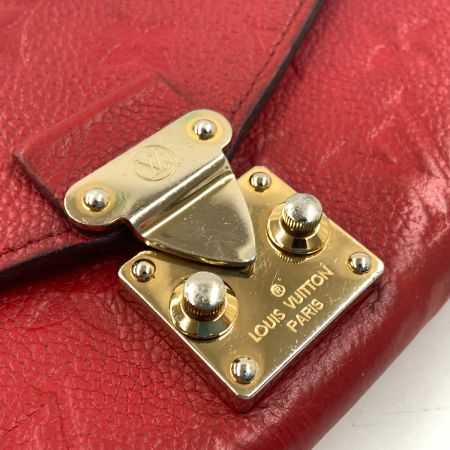  LOUIS VUITTON ルイヴィトン モノグラム アンプラント ポルトフォイユ メティス レディース 二つ折り長財布 M63728 レッド