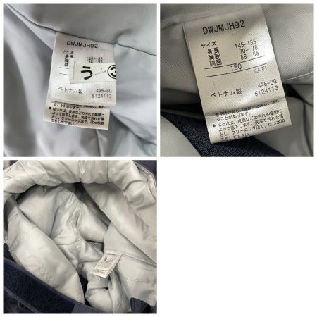  DESCENTE デサント スキーウェア上下セット 150cm DWJMJH92 ネイビー×イエロー