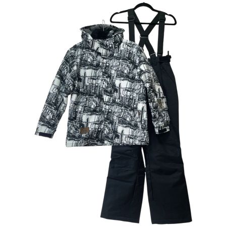  COSBY スキーウェア上下セット 160cm CSB-3244 ブラック×ホワイト