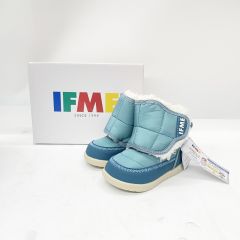  IFME イフミー patto ベビーボアブーツ 13cm 30-3908 ブルー Sランク