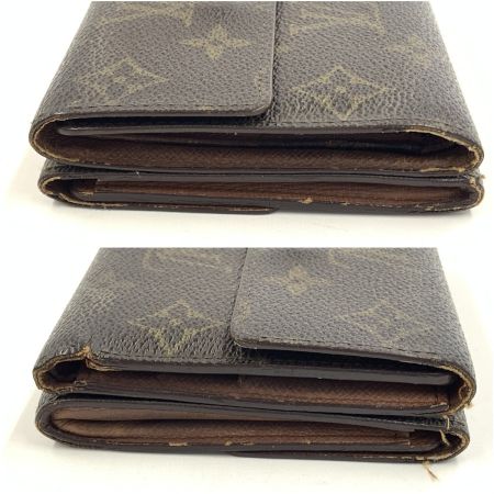  LOUIS VUITTON ルイヴィトン モノグラム ポルトフォイユ エリーズ 三つ折り財布 短財布 M61654 ブラウン 現状渡し ジャンク品