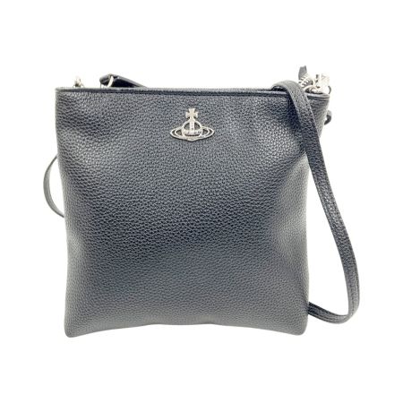  Vivienne Westwood ヴィヴィアン・ウエストウッド スクエア クロスボディ ショルダーバッグ ブラック