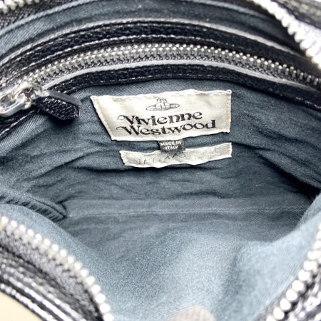  Vivienne Westwood ヴィヴィアン・ウエストウッド スクエア クロスボディ ショルダーバッグ ブラック