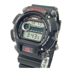  CASIO カシオ G-SHOCK ジーショック クォーツ 腕時計 DW-9052 ブラック x レッド Bランク