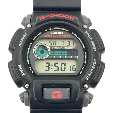  CASIO カシオ G-SHOCK ジーショック クォーツ 腕時計 DW-9052 ブラック x レッド