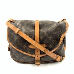 〇〇 LOUIS VUITTON ルイヴィトン モノグラム ソミュール  ショルダーバッグ M42256 ブラウン 未開封品 ジャンク品 Dランク