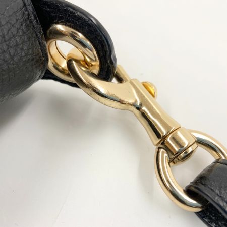  COACH コーチ ワンポイントロゴ フラップ ショルダーバッグ   F77979 ブラック