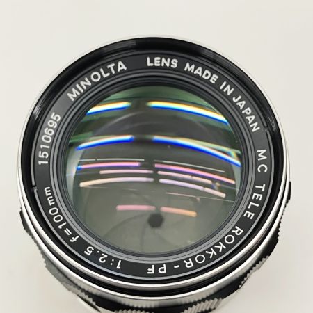  MINOLTA ミノルタ MC TELE ROKKOR-PF 100mm f2.5 レンズ 交換レンズ 100mm f2.5 現状渡し