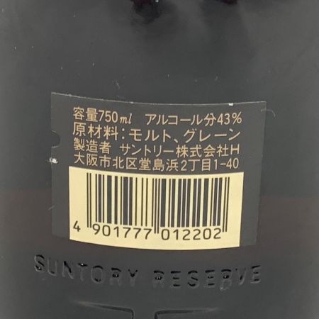 【北海道内限定発送】 reserve サントリーリザーブ SPECIAL RESERVE Limited スペシャルリザーブ ウイスキー 750ml 43% 未開栓
