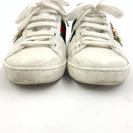  GUCCI グッチ エース パール スタッド シェリーライン スニーカー 表記サイズ 34 2/1 431887 ホワイト