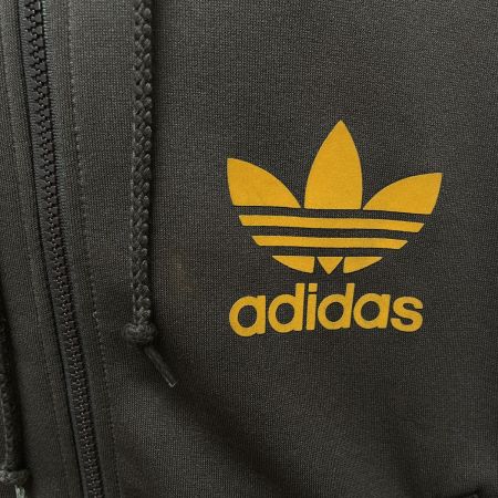  adidas アディダス メンズ  パーカー 万国旗タグ SIZE M 938005 ブラウン×オレンジ