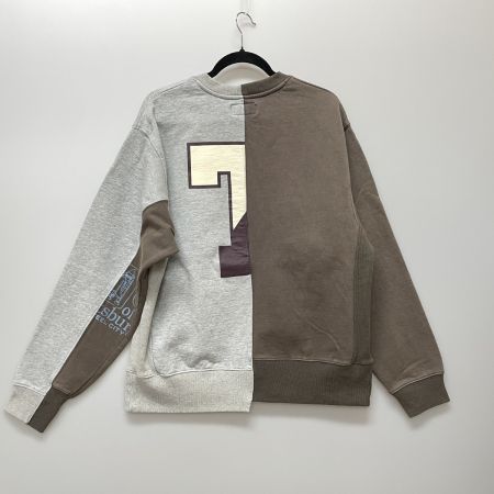  TOBILA レディース 裏起毛パウダー加工ジップカーディガン SIZE M ブラウン×グレー